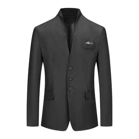 Mens chaqueta Blazer 2022 chaqueta con cuello alto nueva diseño jóvenes casuales de negocios de los hombres trajes de abrigo para hombre chaquetas de etapas ► Foto 1/6