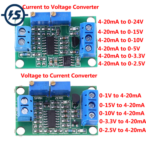 Corriente de voltaje de módulo convertidor aislado no indicador LED DC 7-30V para Control Industrial 4-20mA 3,3 V 5V 9V 12V 24V ► Foto 1/1