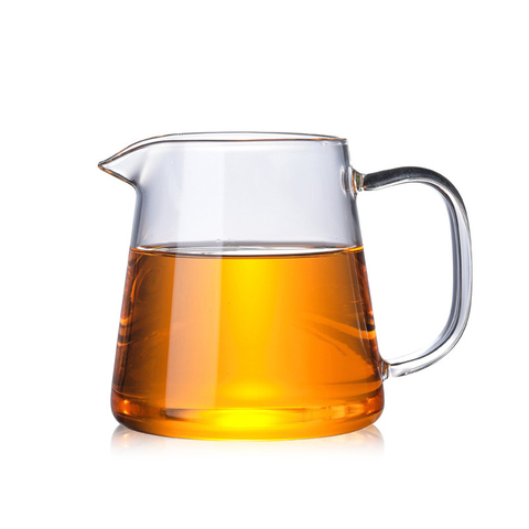 Teaset-taza de té de cristal transparente resistente al calor, taza de té de kung fu hecha a mano, puntos de té gongdao con mango ► Foto 1/6