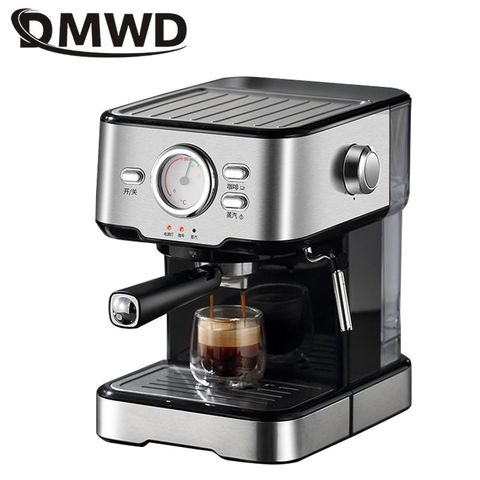 DMWD 1.5L café expreso italiano fabricante semiautomática de la máquina de café Cappuccino Latte café moca batidor leche espuma ► Foto 1/2