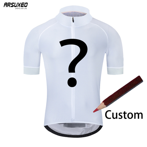 ARSUXEO-Camiseta de ciclismo personalizada para hombre y mujer, ropa de secado rápido para bicicleta de montaña o carretera, DZ01 ► Foto 1/6