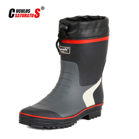 Cuculus 2022 hombre Botas de lluvia Zapatos Hombre Zapatos de tacón de lluvia altura aumentada cuñas Zapatos altos botas de lavado de color mezclado 2119 ► Foto 1/6