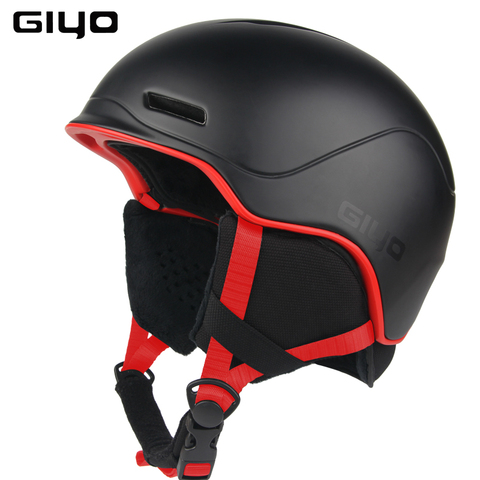 GIYO-casco de Skate de esquí para hombre y mujer, casco de seguridad deportivo con luz de choque, cascos para nieve moldeados integralmente, para invierno ► Foto 1/6