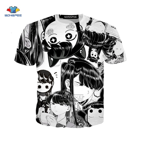 Camiseta con estampado 3D para hombre y mujer, camisa con estampado de Anime  Kawaii, chica, komi-san, muchas caras, ropa para hombre, camisetas gráficas  harajuku, novedad - Historial de precios y revisión |