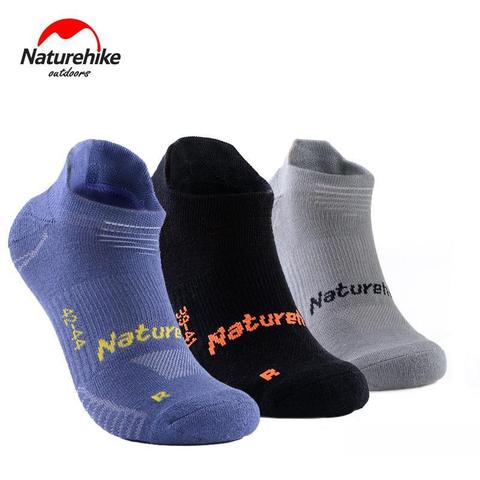 NatureHike-Calcetines deportivos de secado rápido para hombre, medias antideslizantes, transpirables y absorbentes para el sudor, para exteriores y caminar, 3 pares ► Foto 1/6