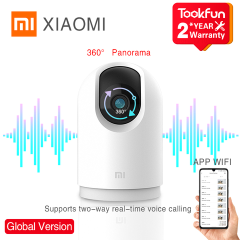 Xiaomi-Cámara de Seguridad Mi 360 ° para el hogar, dispositivo 2K Pro, WiFi, monitoreo ip, visión nocturna infrarroja, intercomunicador de voz, alarma IA, Mijia, versión Global ► Foto 1/6