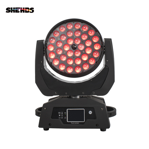 2 unids/lote LED zoom lavado 36x18 W rgbwa + UV color DMX etapa pantalla táctil, LED cabeza móvil Wash Light bueno para DJ ► Foto 1/1