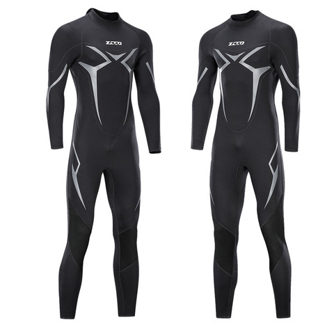 ZCCO-traje de neopreno de 3MM para hombre, traje de buceo, ropa de pesca submarina, conjunto de una pieza para surf, traje de baño para mantener el calor en invierno ► Foto 1/4