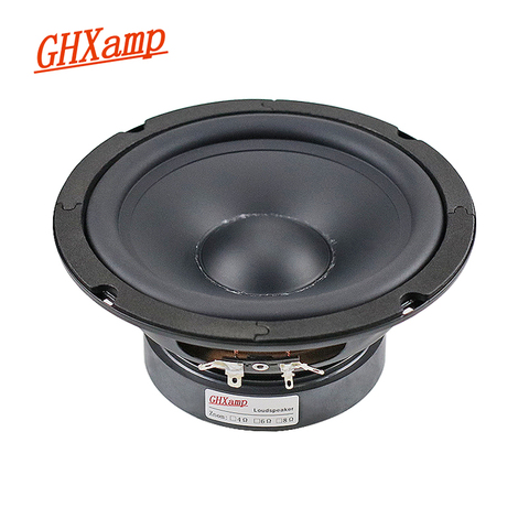 GHXAMP-altavoz de graves medio de 6,5 pulgadas y 165mm, Unidad de graves profundos, 8ohm, 130W, HIfi, para cine en casa, altavoz con borde de goma, 1 ud. ► Foto 1/6