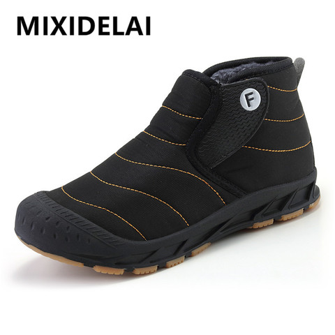 Botas informales para hombre, calzado de nieve de alta calidad para mantener el calor, par de zapatos cómodos impermeables para invierno, zapatillas para exteriores, novedad de 2022 ► Foto 1/6