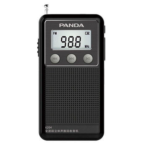 Radio de bolsillo AM FM SW, receptor de Radio portátil de banda completa, estéreo, Digital, tarjeta TF, WMA, MP3, reproductor de pantalla LCD ► Foto 1/6