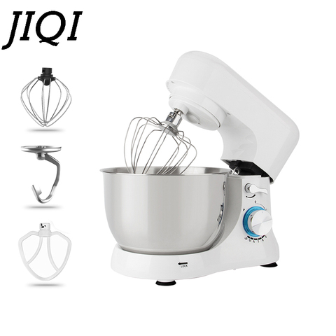 JIQI-batidora eléctrica de 5L/3,5l con soporte para Chef, procesador de alimentos, para amasar pasteles, pan, masa, gancho, batidor para huevos, EU ► Foto 1/5