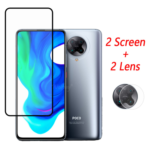 Cubierta completa de vidrio templado para Xiaomi Poco F2 Pro Protector de pantalla para Xiaomi Poco F2 Pro X3 cámara de vidrio para Poco F2 Pro Glass ► Foto 1/6