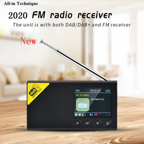 Radio Digital Portátil con Bluetooth, DAB/DAB + y receptor FM, Radio ligera recargable para el hogar, novedad de 2022 ► Foto 1/6