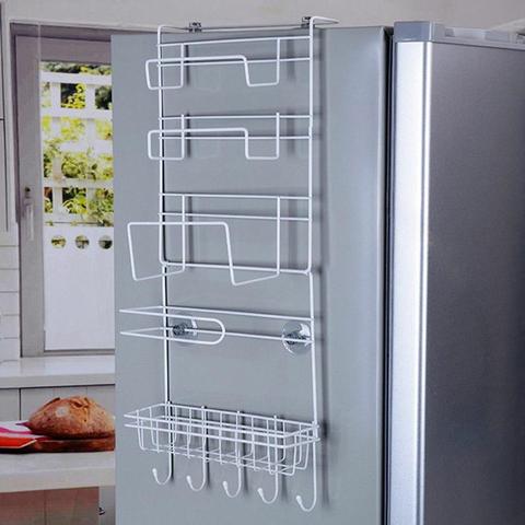 ¡Gran oferta! Puerta congelador de almacenamiento en Rack cocina casa especias organizador despensa titular estante venta al por mayor Dropshipping. Exclusivo. ► Foto 1/6