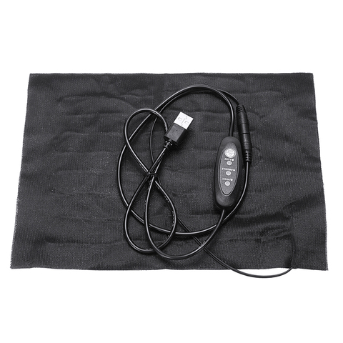 Almohadilla de calefacción eléctrica USB de tela de poliéster para ropa, chaleco térmico calefactable, chaqueta, 3 velocidades, temperatura ajustada ► Foto 1/6