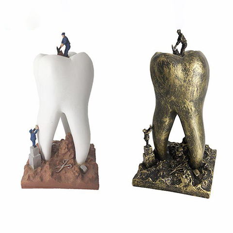 Artesanías dentales de resina, juguetes de regalo para dentista, dientes de Artware, artículos de decoración de clínica de odontología, artículos de decoración, escultura creativa ► Foto 1/5