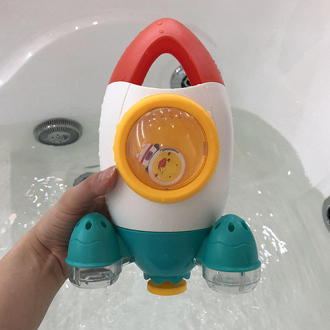 Juguetes para jugar en el baño en verano, juguete para jugar al agua, cohete, fuente, pulverización de agua, rotativo, playa, regalo de Año Nuevo ► Foto 1/6