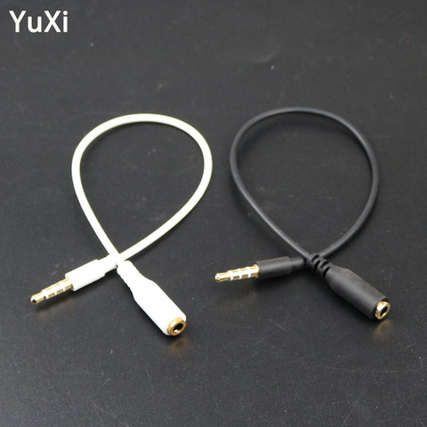 YuXi-Cable adaptador de extensión de Audio para coche, 3,5mm, 4 unidades, macho a hembra, cable Aux de conversión para auriculares Xiaomi Redmi PC ► Foto 1/6