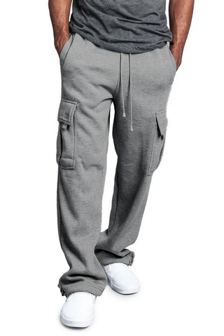 Nueva llegada Pantalones rectos hombres sueltos pantalón de los hombres de Color sólido Pantalones Casual Pantalones deportivos de moda Hip Hop 2022 ► Foto 1/6