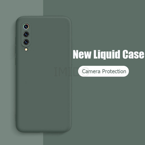 Funda de silicona líquida para Xiaomi Mi 9 SE, carcasa suave mate con protección para cámara, para Xiaomi Mi 9 Mi9 SE ► Foto 1/6