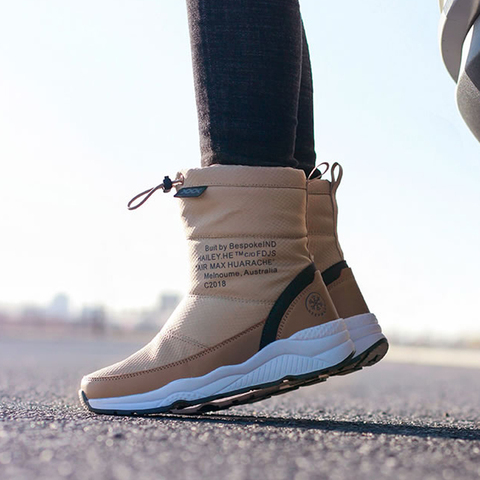 Las mujeres nieve botas de invierno de alta calidad de nieve impermeable botas de plataforma de felpa gruesa botines cálidos zapatos de mujer de talla grande 36-44 ► Foto 1/6