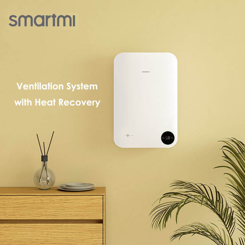 Smartmi-purificador de aire inteligente para el hogar, sistema de ventilación fresco con recuperación de calor, antivaho, formaldehído, barra de oxígeno, PM2.5 ► Foto 1/6