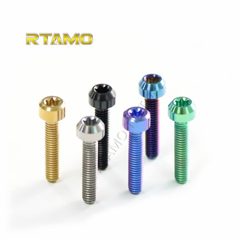 Tornillos de titanio M4X15/20/25mm cabeza Torx Cap tornillos Stigma para piezas de coche, bicicleta y motocicleta ► Foto 1/6