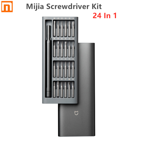 Kit de destornilladores originales Xiaomi, 2022, de uso diario, 24 Bits magnéticos de precisión, caja de aluminio, juego de destornilladores DIY para casa inteligente ► Foto 1/6