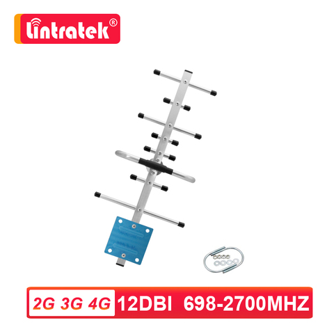 Antena Yagi 2G 3G 4G 12dbi N SMA macho para exteriores, amplificador de señal de teléfono móvil, repetidor GSM UMTS LTE Lintratek 6 ► Foto 1/5