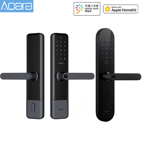 Aqara-cerradura de puerta inteligente N100 y N200, con Bluetooth, huella Digital, contraseña, Bluetooth, NFC, desbloqueo, funciona con la aplicación para hogares Mijia Mi ► Foto 1/6