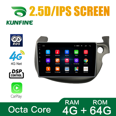 Estéreo del coche para Honda Fit 2007-2014 LHD/RHD Octa Core Android 10,0 navegación GPS con DVD para coche REPRODUCTOR DE Deckless Radio Headunit Wifi ► Foto 1/6