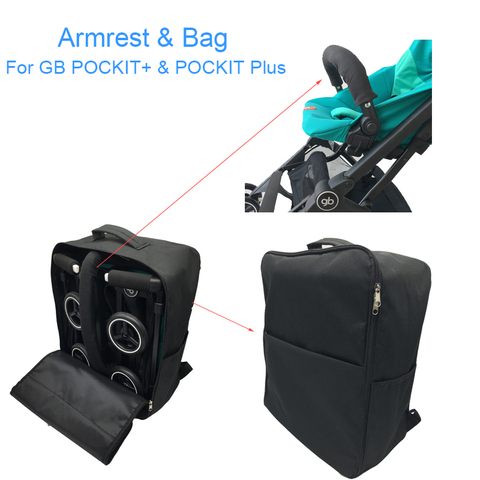 Accesorios de cochecito de bebé, bolsa de viaje y reposabrazos para GB pokkit plus, bolsa de almacenamiento para Goodbaby pokkit +(no para todas las ciudades) ► Foto 1/6