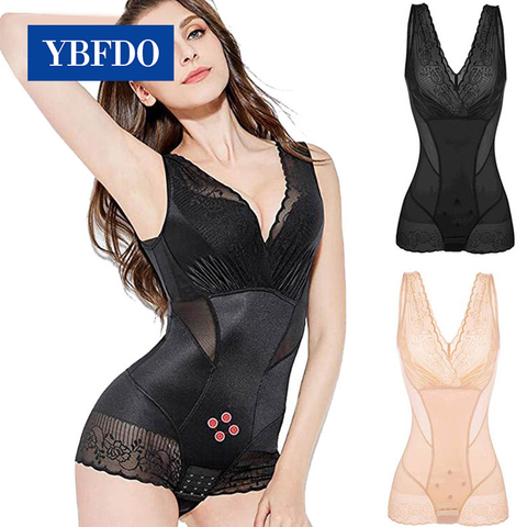 YBFDO-moldeador de cuerpo para mujer, entrenador de cintura, corsé de tracción, envoltura adelgazante para vientre, elevador de trasero, ropa interior correctiva, monos moldeadores ► Foto 1/6