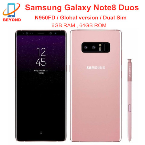 Samsung Galaxy Note8 Nota 8 Duos N950FD Dual SIM versión Global teléfono móvil NFC Octa Core 6,3 '6GB RAM 64GB ROM Exynos ► Foto 1/5