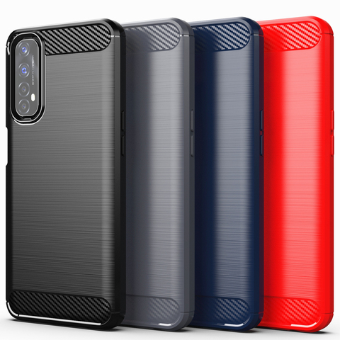 Para OPPO Realme 7 Funda para Realme 7 Pro cubierta Funda Coque Capa suave TPU silicona teléfono caso para OPPO Realme 7 6 Pro C11 ► Foto 1/6