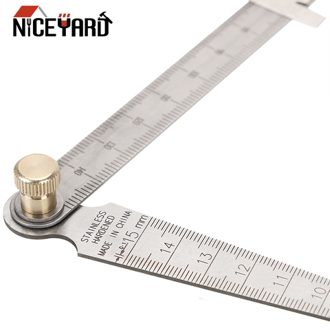 NICEYARD-herramienta de medición de calibre, calibradores de espesores de 1-150mm, regla cónica de cuña de acero inoxidable ► Foto 1/6