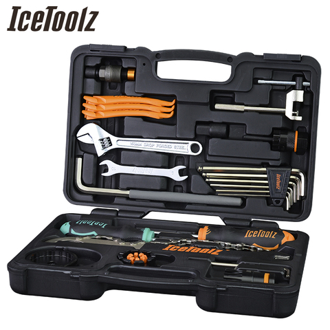 IceToolz 82F4 Essence Kit de herramientas de bicicleta herramienta de reparación de bicicletas multifuncional Box Shop Tool Set Reparación de ciclismo juego de caja de herramientas ► Foto 1/6