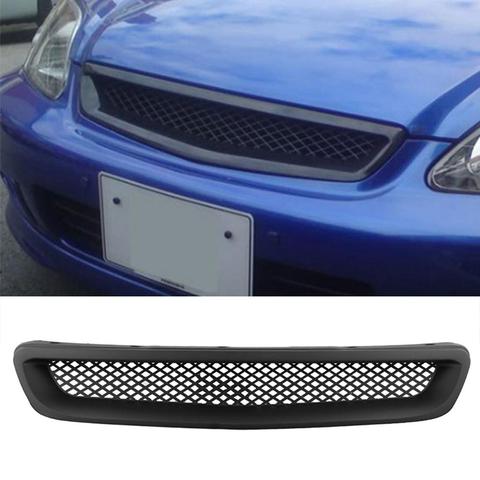 Coche parachoques delantero malla de nido de abeja Hood parrilla para Honda Civic 1999-2000 ► Foto 1/6