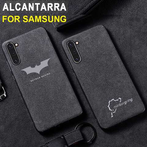 De lujo de carreras del teléfono del logotipo del coche para Samsung Galaxy S10 más S10E S8 S9 S9P Nota 8 9 10 Plus de silicona cubierta de cuero Coque Funda ► Foto 1/6