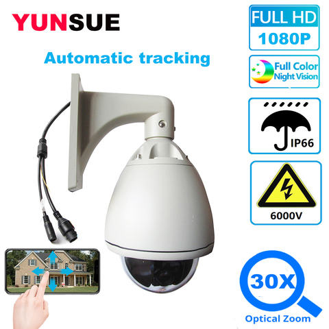 YUNSYE-cámara IP de seguimiento automático PTZ 1080P, H.265, IPC, Zoom 20x, IP, cámara domo de alta velocidad ONVIF P2P, cámara CCTV de 2.0MP, cámara XMEYE ► Foto 1/6