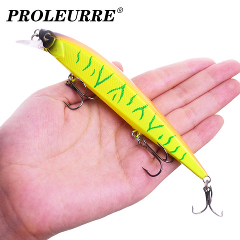 1 Uds. De Señuelos de Pesca duros, pececillo flotante, arrastre, 14cm, 18,5g, cebos artificiales de plástico láser, Crankbaits, aparejos de Pesca de lubina ► Foto 1/6