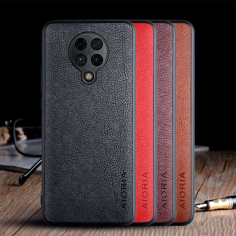 Funda para Xiaomi Poco F2 Pro X3 NFC X2, carcasa de cuero Vintage de lujo, carcasa suave y dura para poco f2 pro ► Foto 1/6