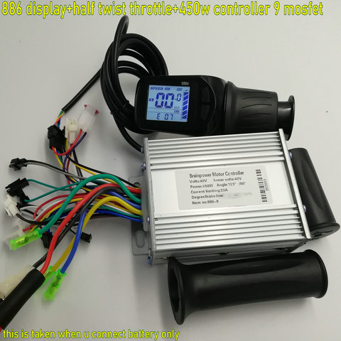 24v36v48v60v pantalla LCD y acelerador medio giro + controlador BLDC 250 W-1000 W para bicicleta eléctrica scooter MTB bicicleta inteligente triciclo ► Foto 1/6