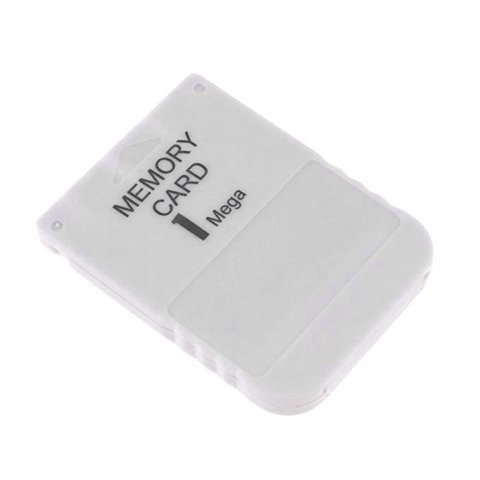 Tarjeta de memoria para PS1, 1 Mega, para Playstation 1 One, PS1, juego práctico y útil, asequible, color blanco, 1 M, 1MB ► Foto 1/6