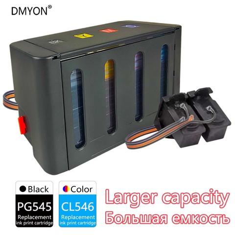 DMYON-cartucho de tinta a granel para impresora Canon, Compatible con PG545, CL546, CISS, Pixma MG3050, MG3051, MG3052, MG3053, MG2950, MG2540 ► Foto 1/6