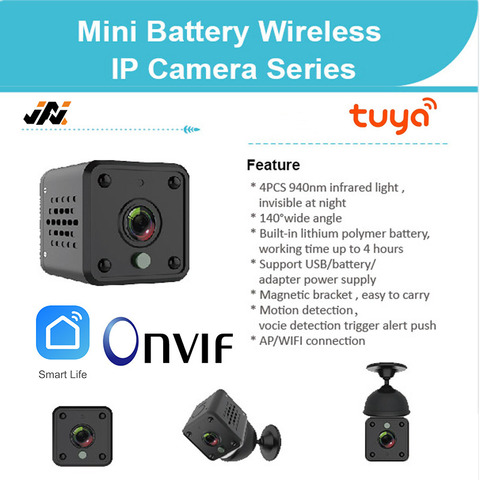 1080P Mini cámara Tuya Cámara WiFi cámaras IP Mini Audio CCTV cámara de vídeo portátil USB grabadora con cámara web Onvif de batería de la cámara ► Foto 1/6