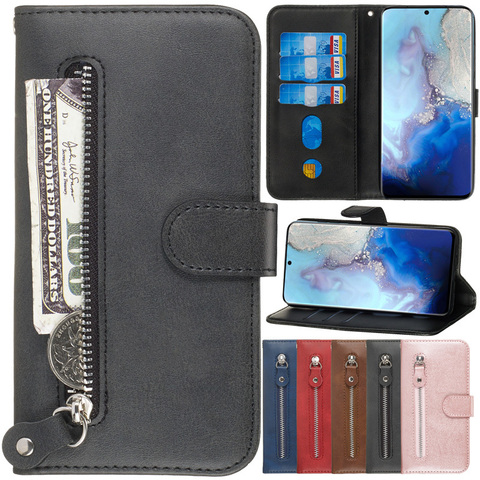 Funda de cuero con tapa para Samsung Galaxy S20 Ultra S10 Lite S9 Note 10 Plus/Lite, A10, A20, A30, A40, A50, A60, A70, A80, A90 ► Foto 1/6