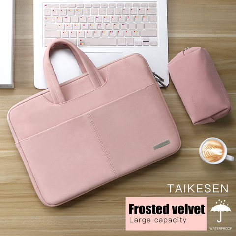 Bolsa impermeable para ordenador portátil, funda para Macbook Air Pro 13 15, 13,3, 14 pulgadas, bolso de hombro para ordenador, maletín ► Foto 1/6