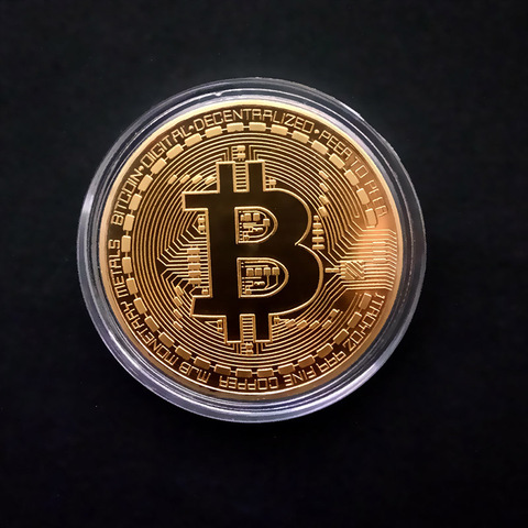 Bitcon-caja de Bitcoints BTC, Colección antigua de Metal, oro plateado, 1 Uds., monedas de arte conmemorativas, regalo de colección ► Foto 1/6